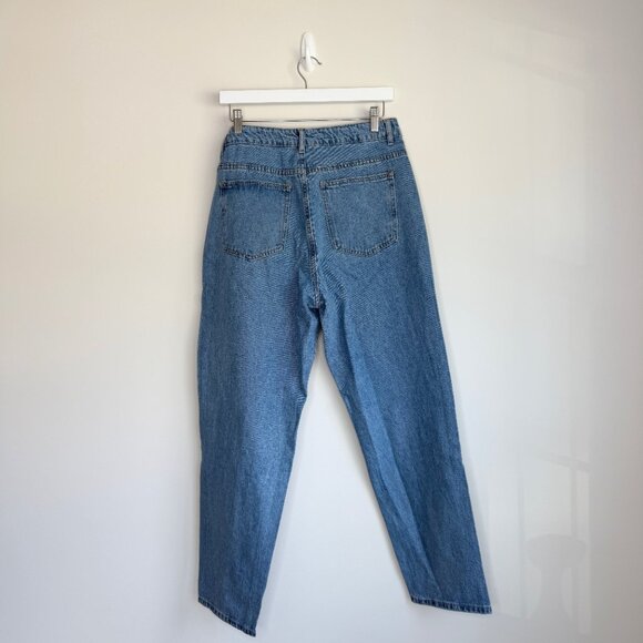 Rhinestone Straight Leg Mom Jeans High Rise - Picture 3 of 9